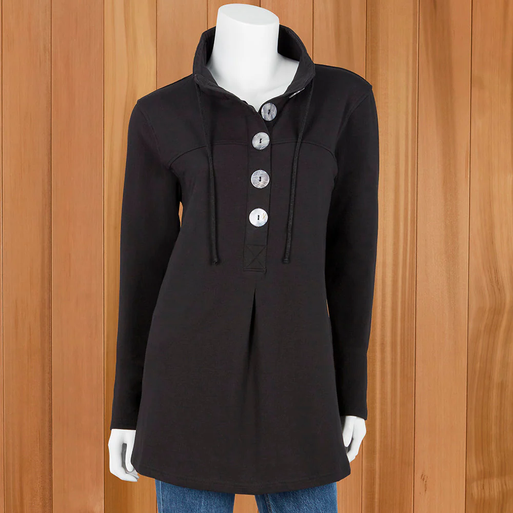Lulu-B Five-Button High-Neck Pullover - Image 3