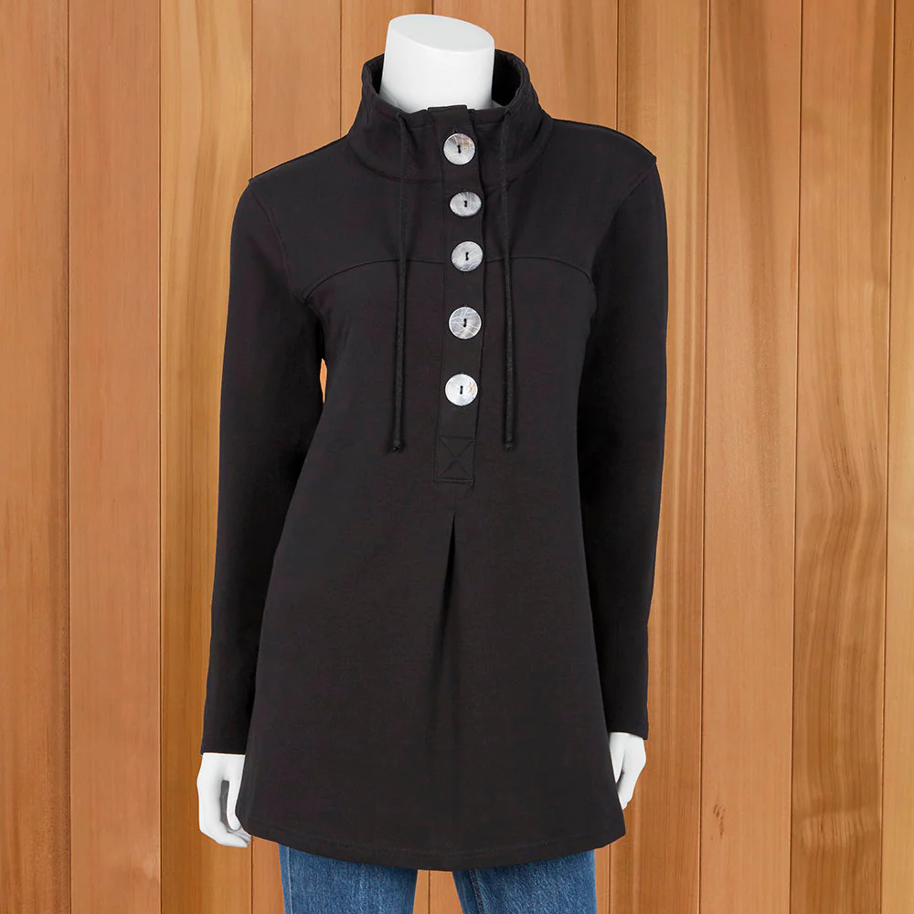 Lulu-B Five-Button High-Neck Pullover - Image 4