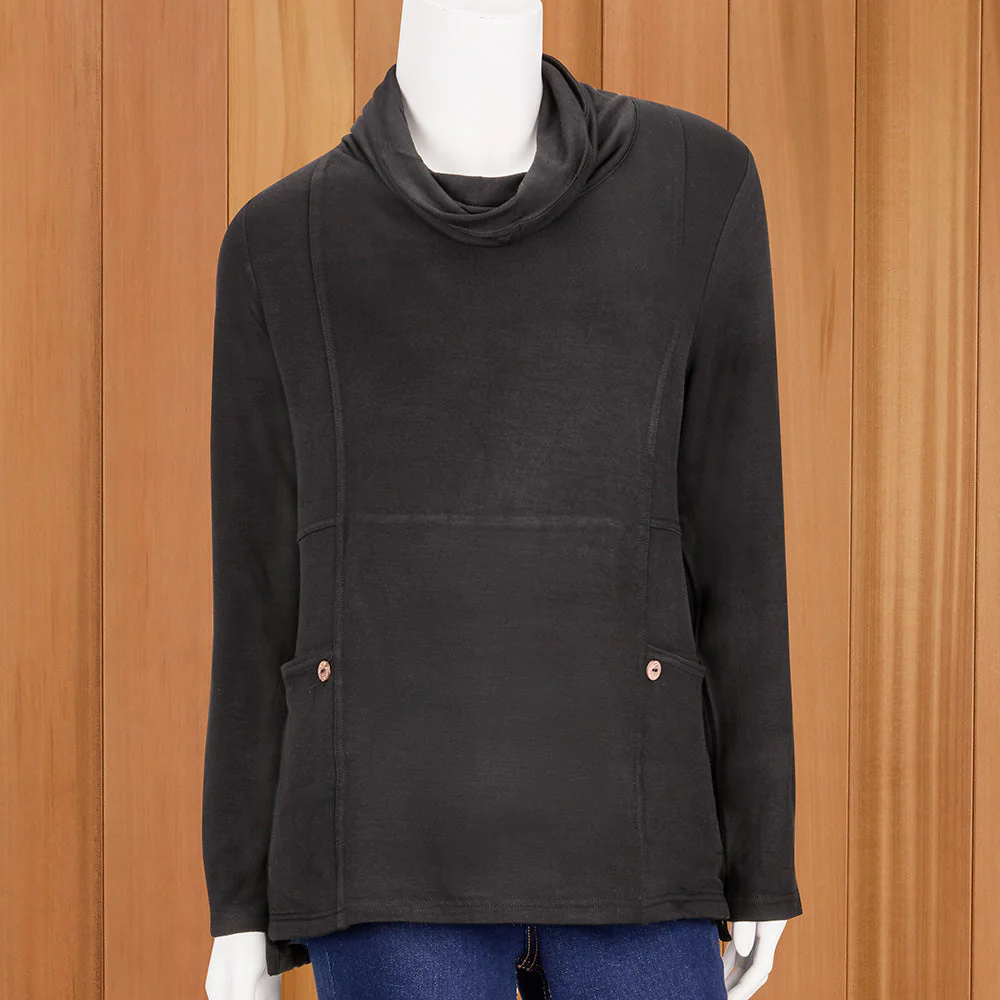 Lulu-B French Terry Cowl Pullover - Image 2
