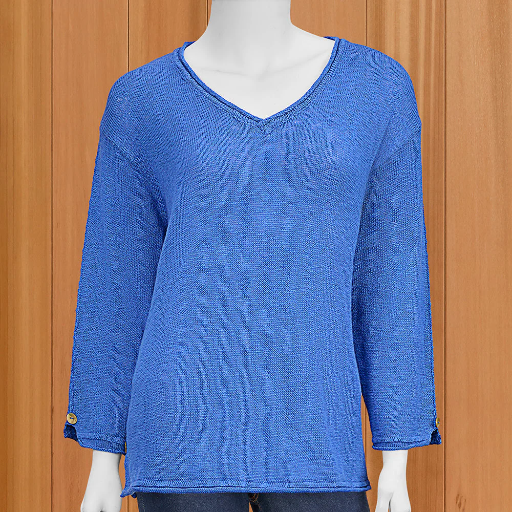 Lulu-B Lightweight V-Neck Sweater - Image 2