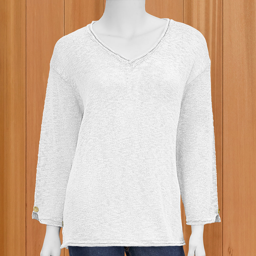 Lulu-B Lightweight V-Neck Sweater - Image 3