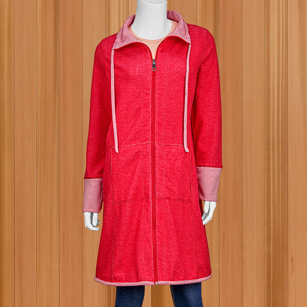 Lulu-B Long Mini-Stripe Reversible Jacket - Image 3