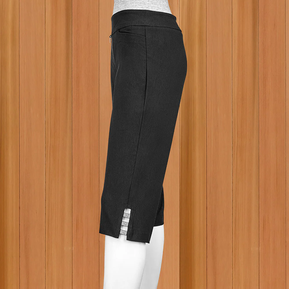 Lulu-B Pull-On Bangladine Pedal Pushers with Bling Cutouts - Image 2
