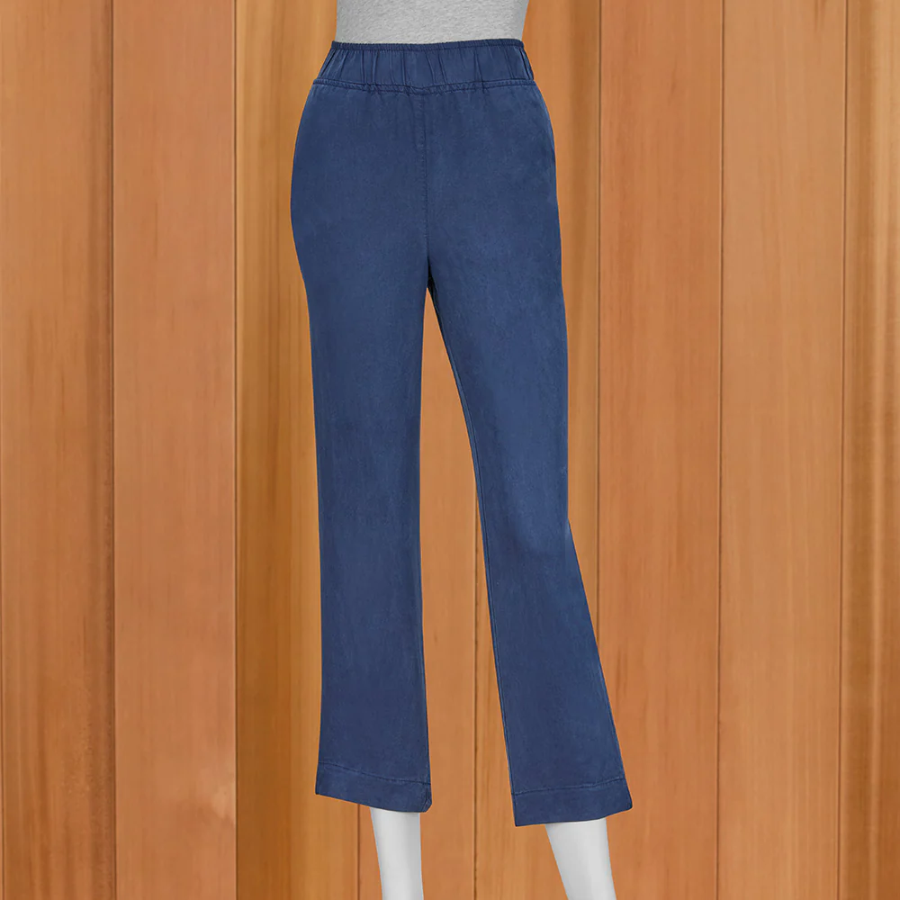 Lulu-B Pull-On Luxe Denim Capris