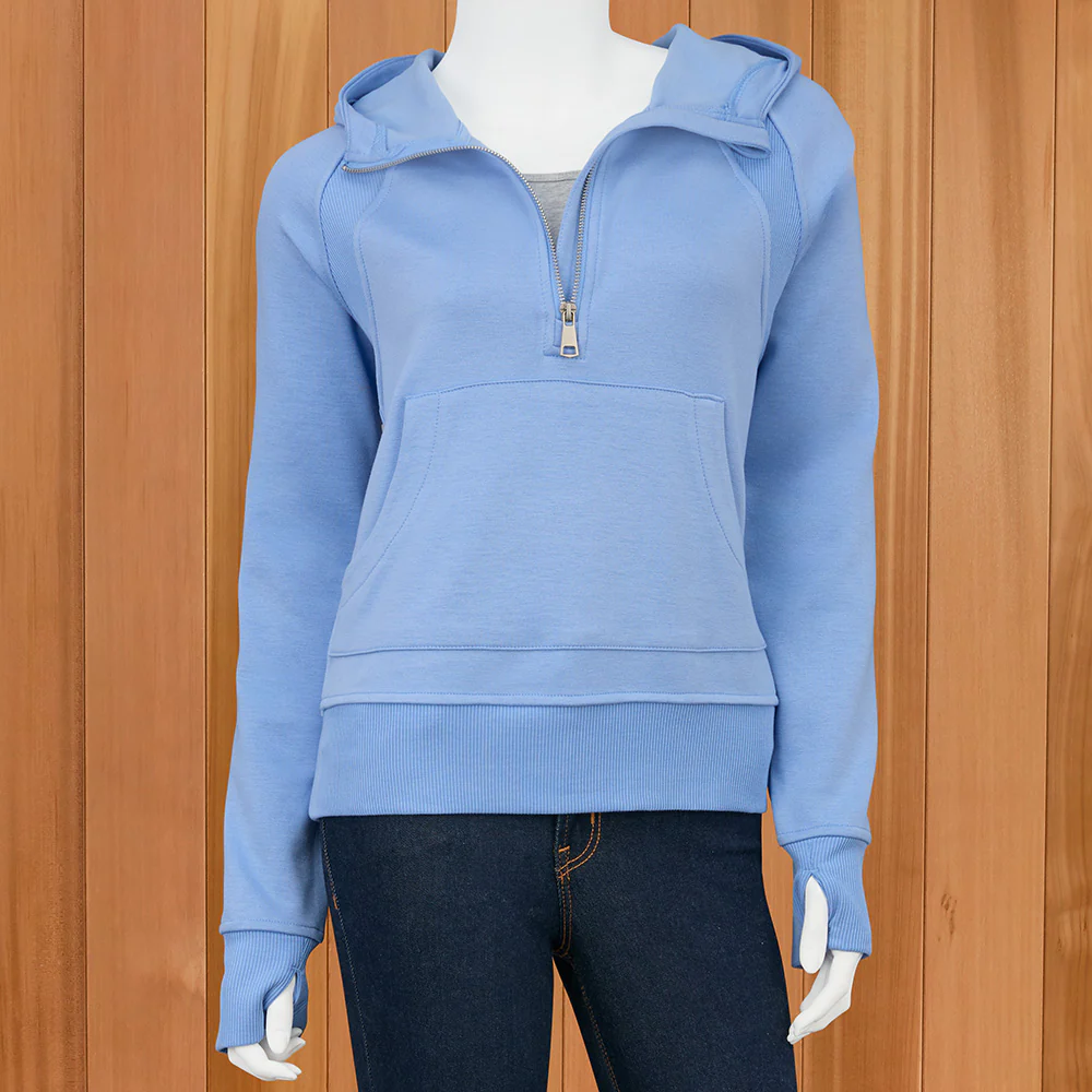 Lulu-B Scuba Kangaroo Pocket Pullover Hoodie - Image 2