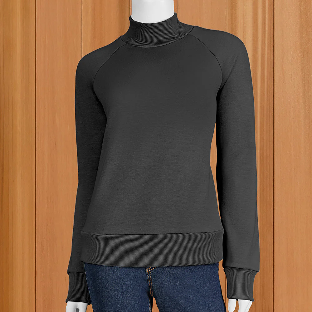 Lulu-B Scuba Mock Neck Pullover - Image 2