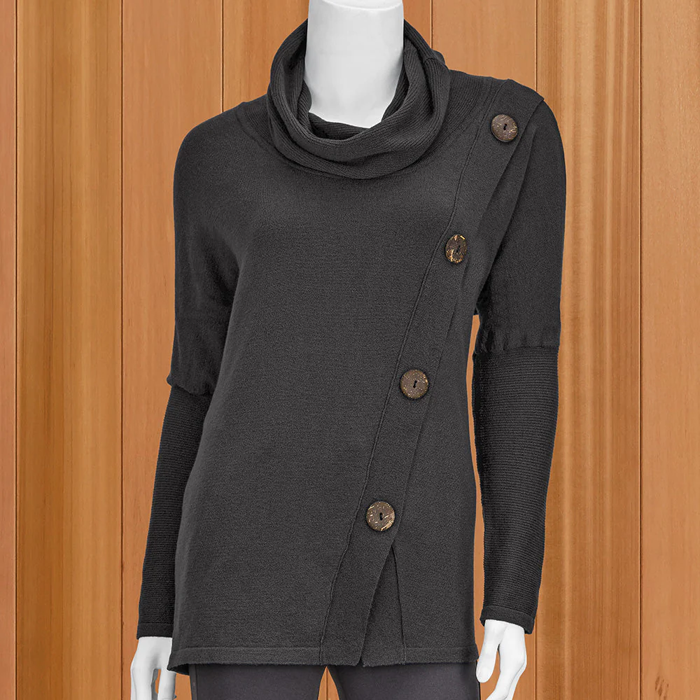 Lulu-B Super-Soft Crossover Cowl Pullover - Image 2