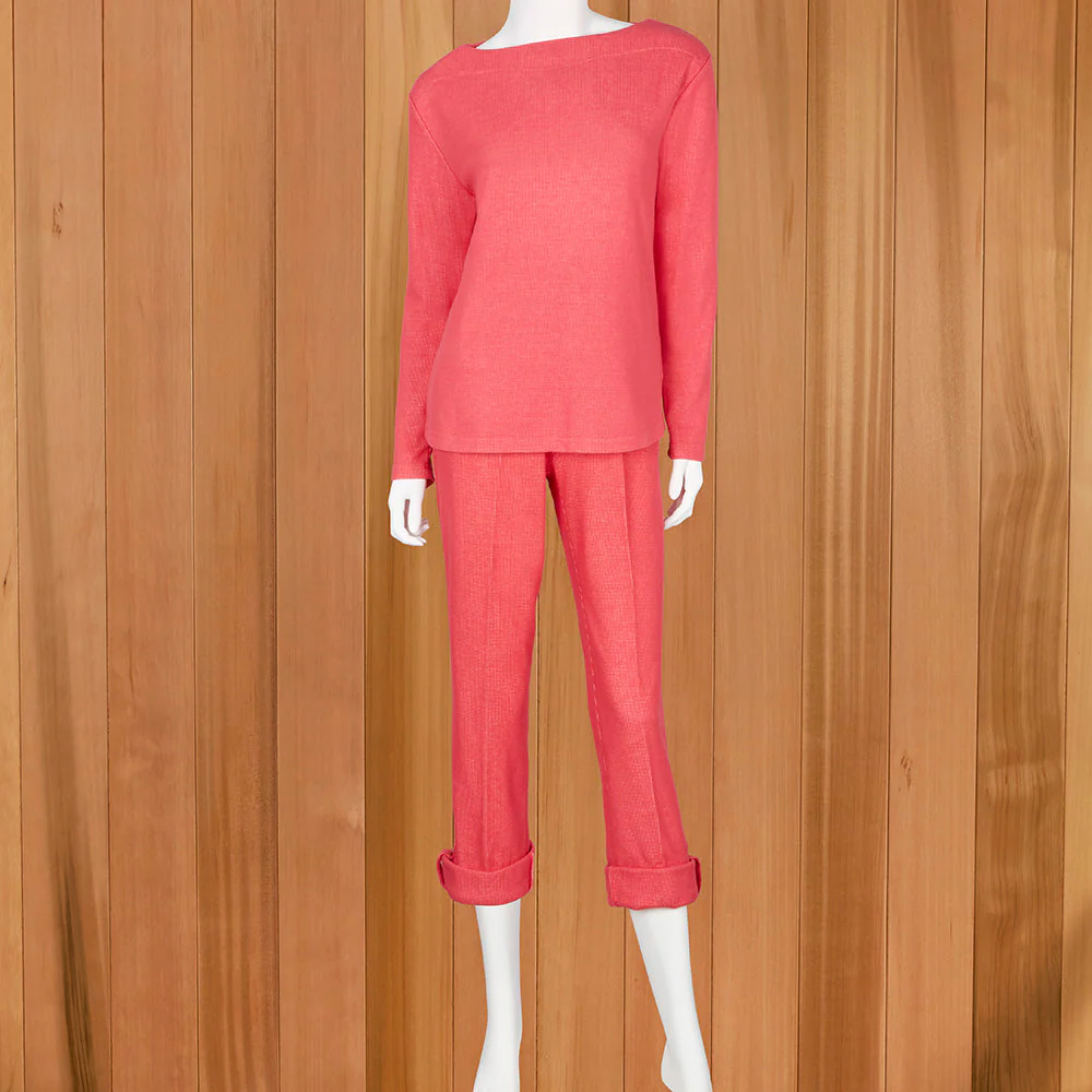 Lulu-B Textured Boat Neck Pullover - Image 2