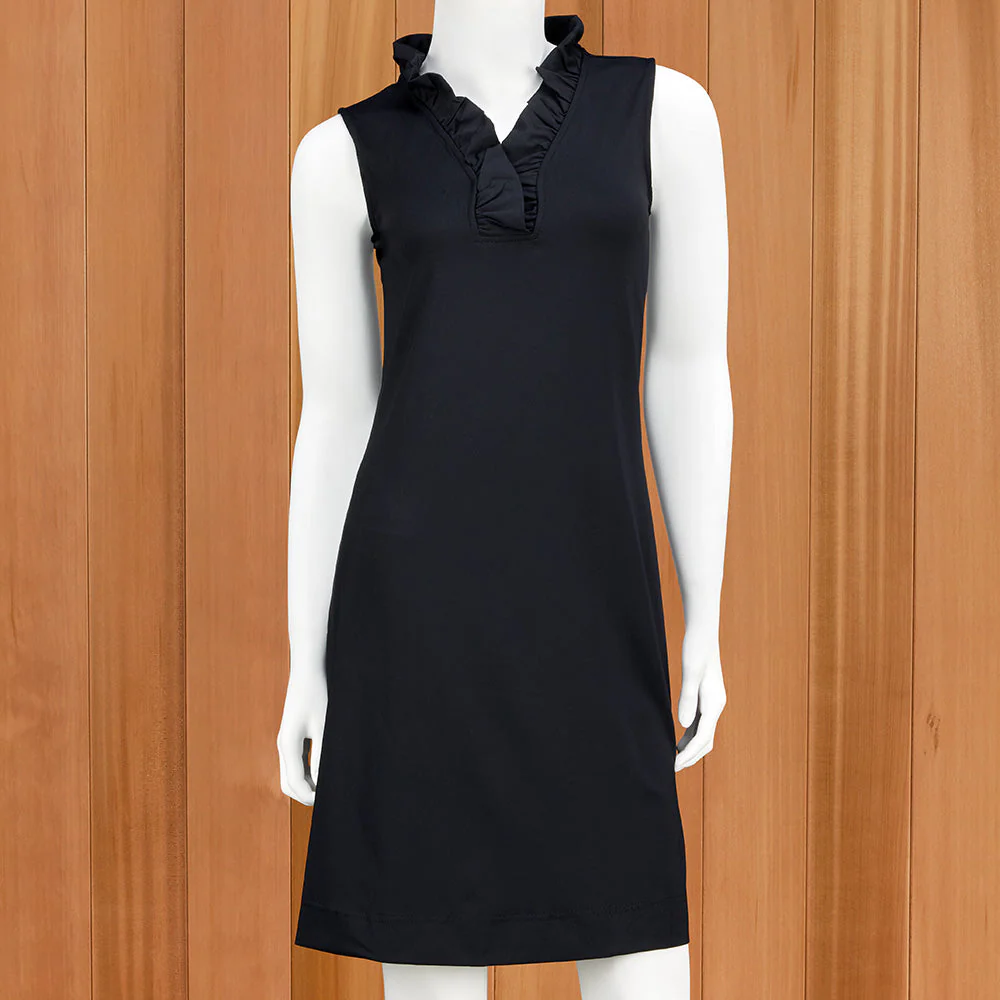 LuLu-B Women's Ruffled-Neck Sleeveless Sun Protection Dress - Image 2