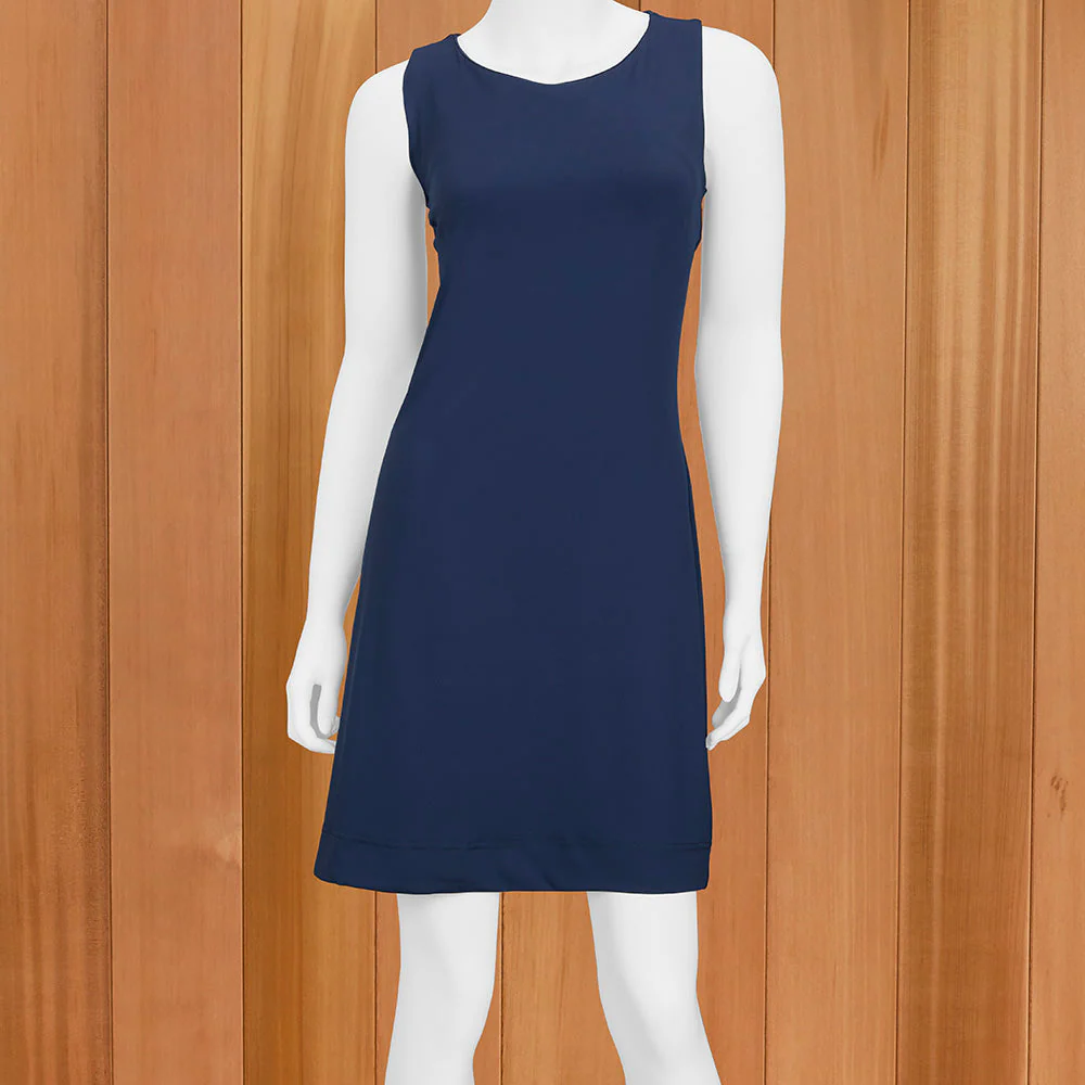 LuLu-B Women's Sleeveless Sun Protection Dress, Solid - Image 2