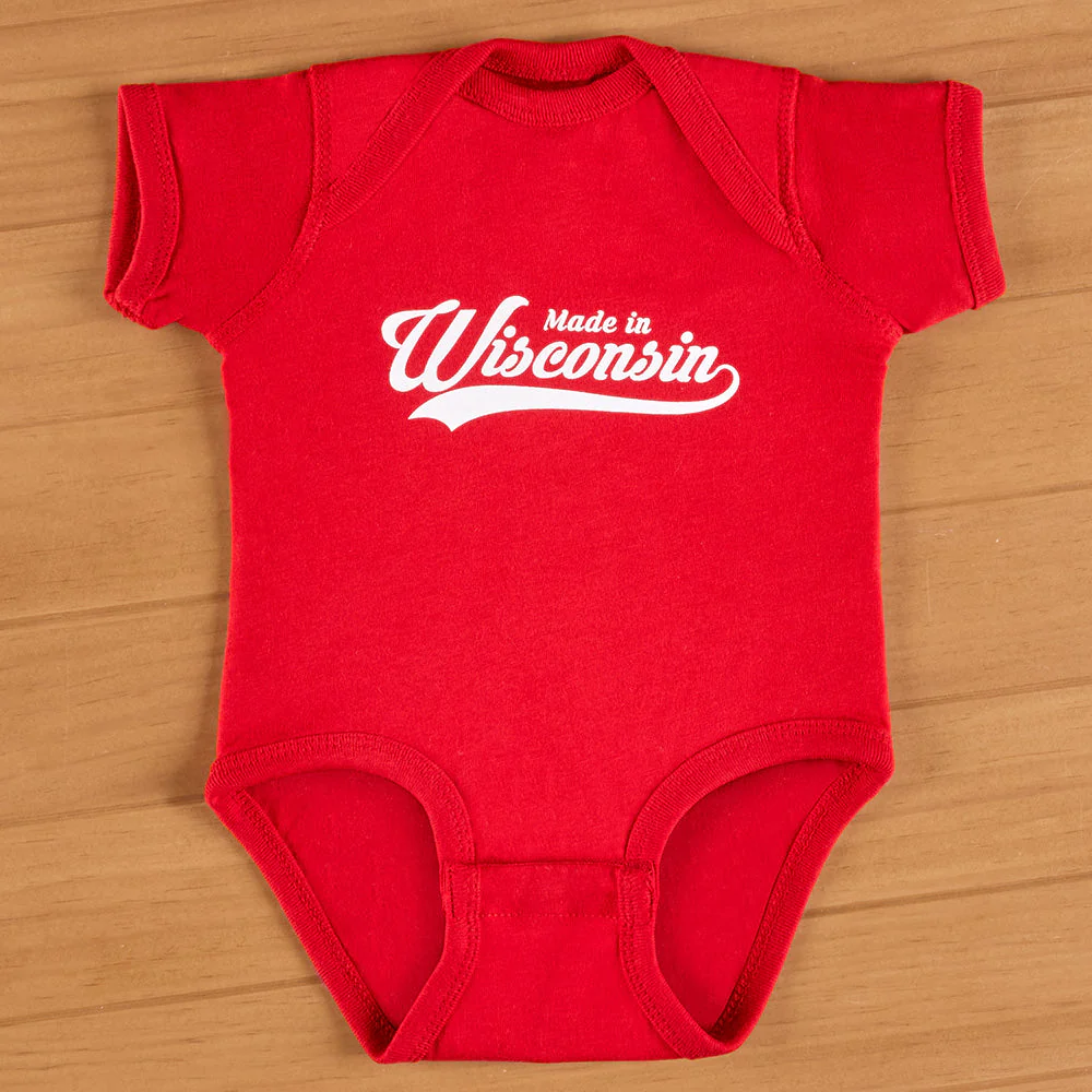 "Made in Wisconsin" Onesie - Image 3