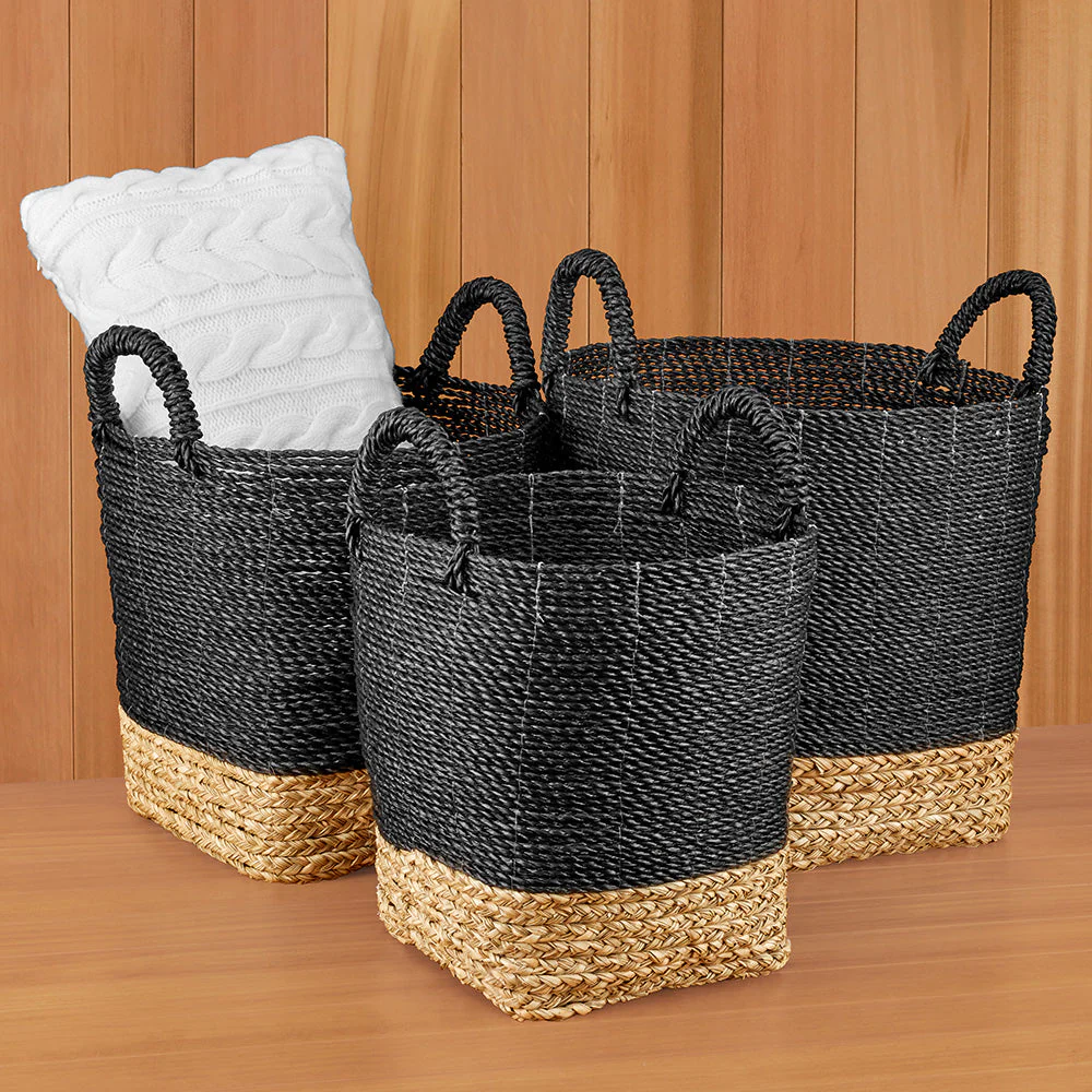 Madura Market Basket, Black - Image 3