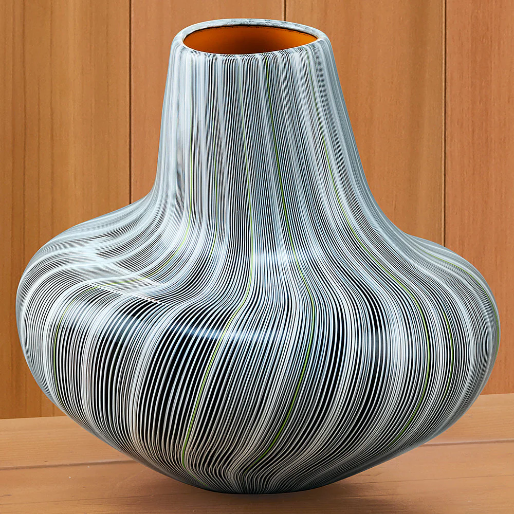 "Malleable Basket" Art Glass Vase by Josh Bernbaum - Image 2