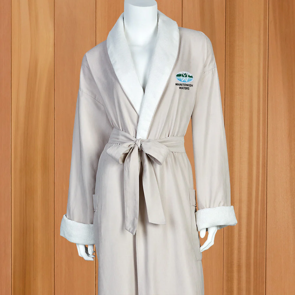 Manitowish Waters Boca Terry Microfiber Spa Robe - Image 2