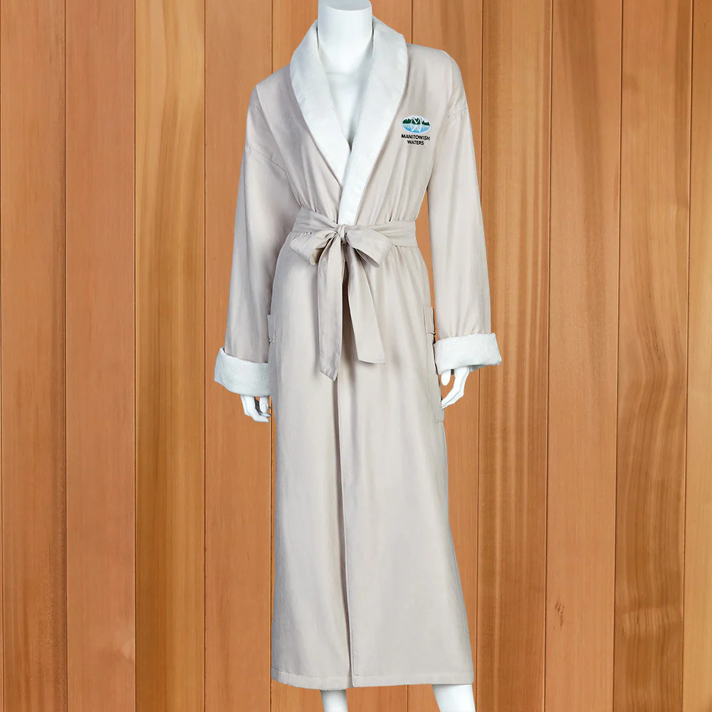 Manitowish Waters Boca Terry Microfiber Spa Robe - Image 3