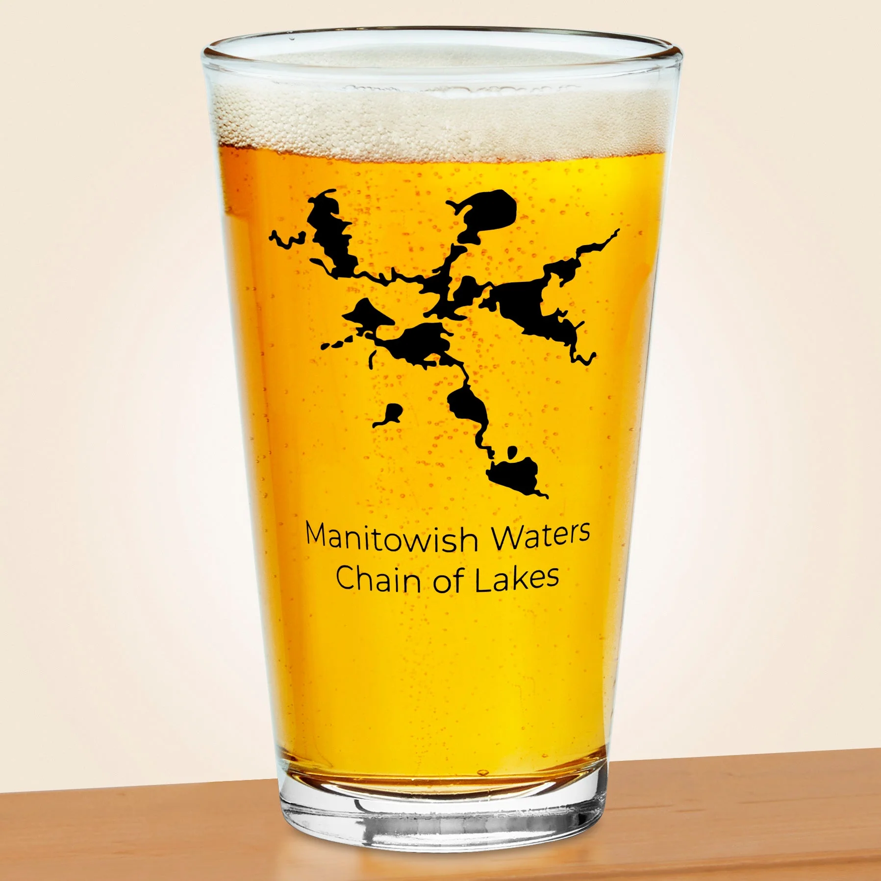 Manitowish Waters Chain of Lakes Pint Glass - Image 3