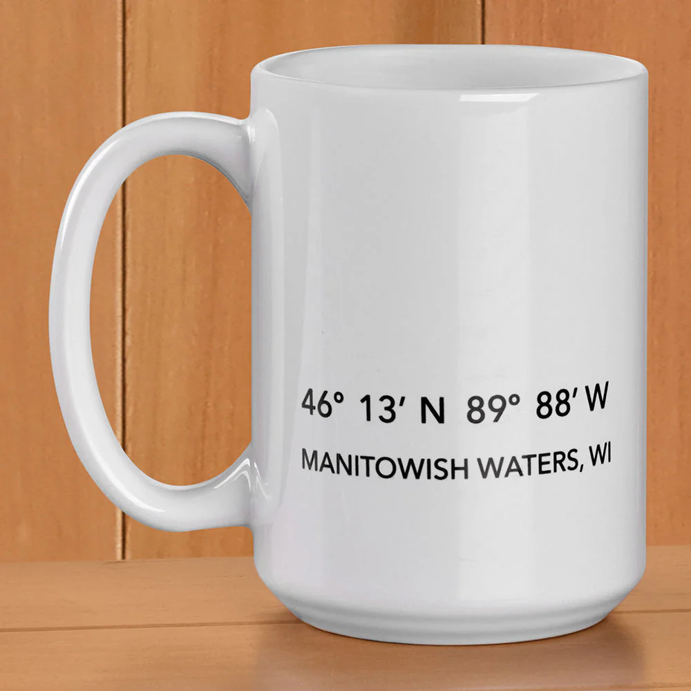 Manitowish Waters Mug, Coordinates