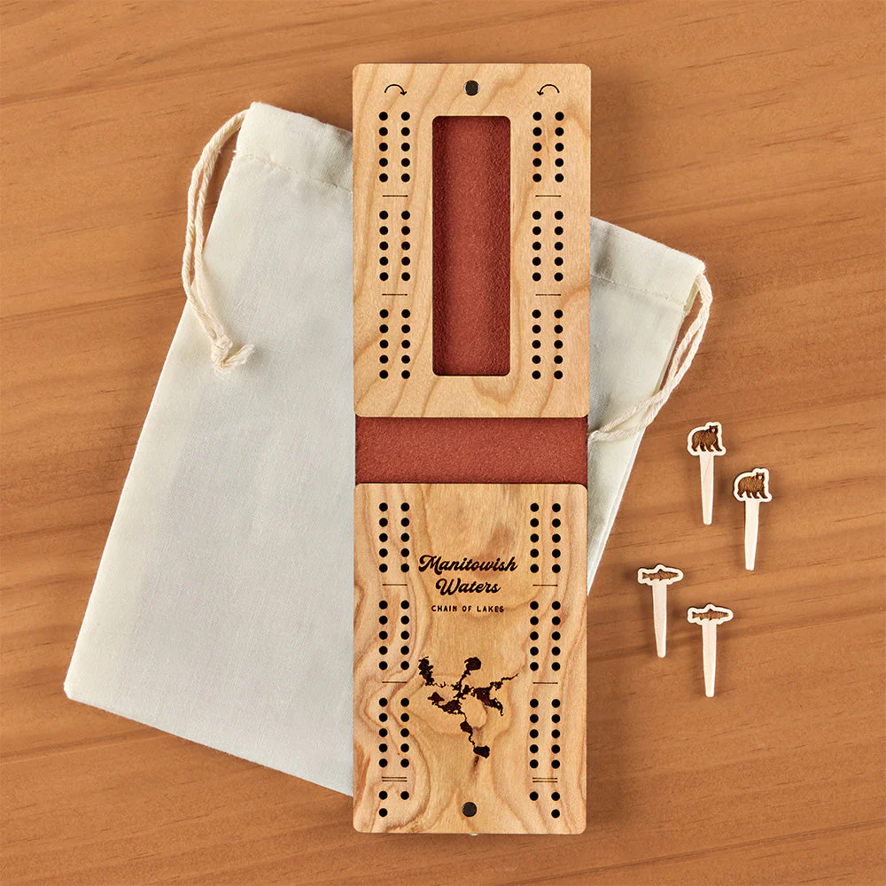 Manitowish Waters Travel Cribbage Board - Image 2