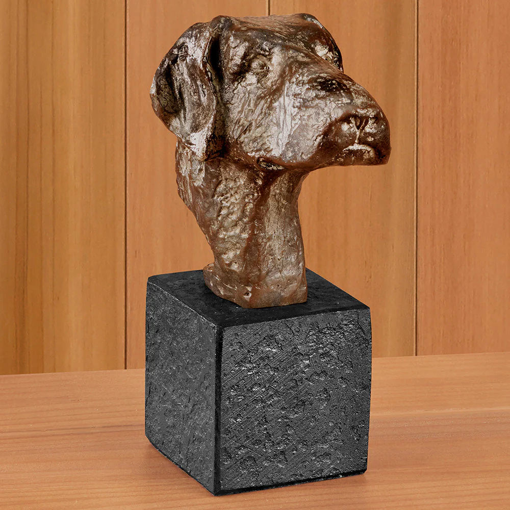 "Man's Best Friend" Iron Dog Bust - Image 2