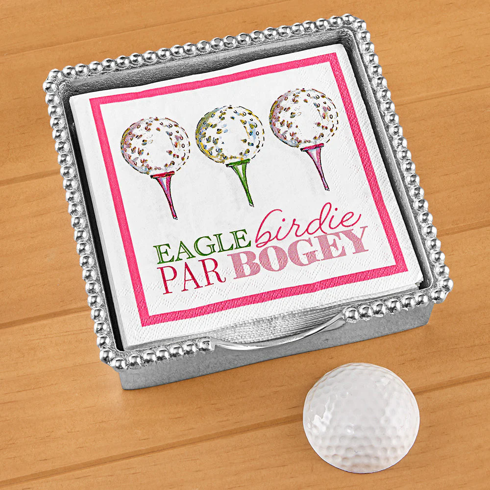 Mariposa Aluminum Napkin Holder Set, Golf - Image 2