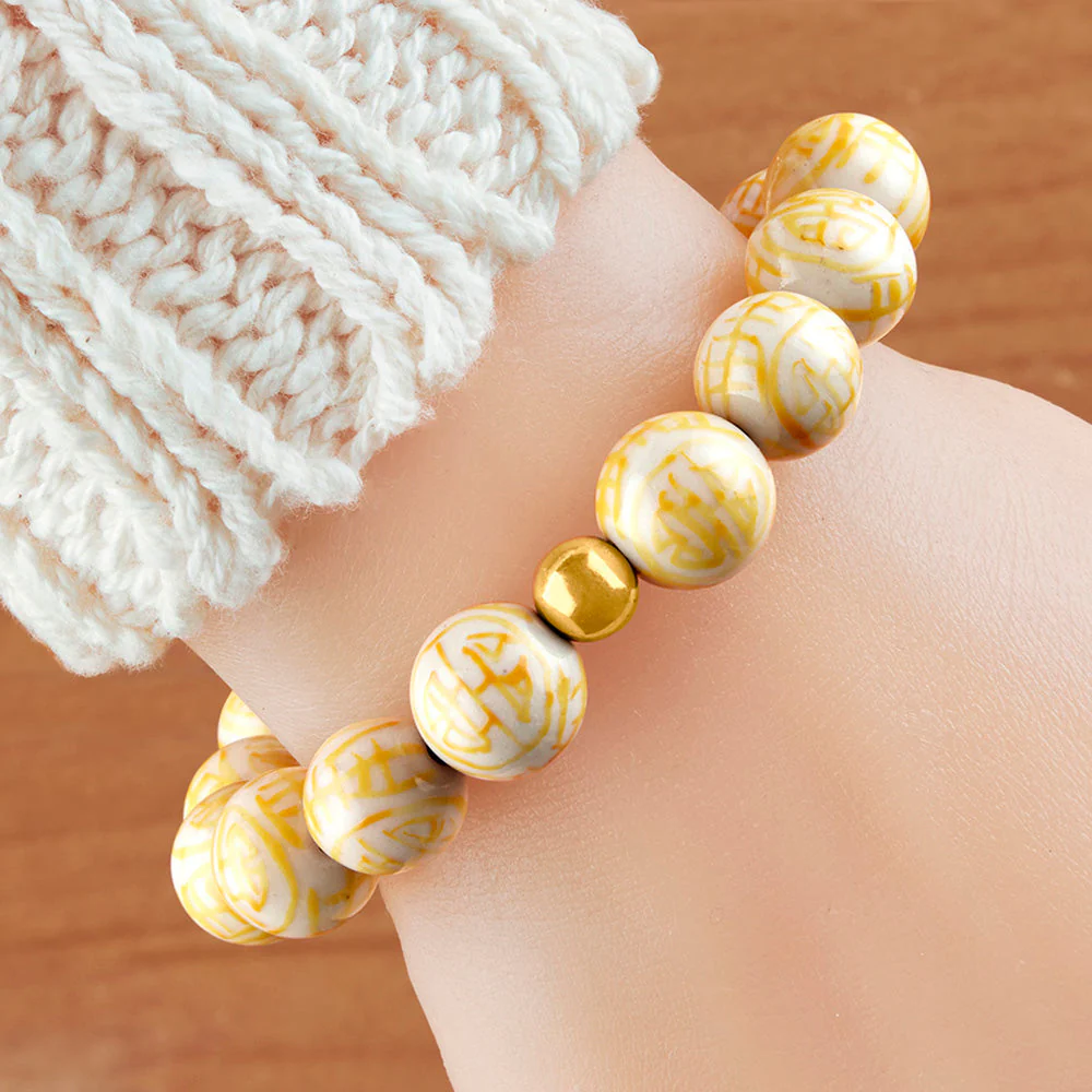 Mary Caroline Spano Chinoiserie Porcelain Bracelet - Image 3