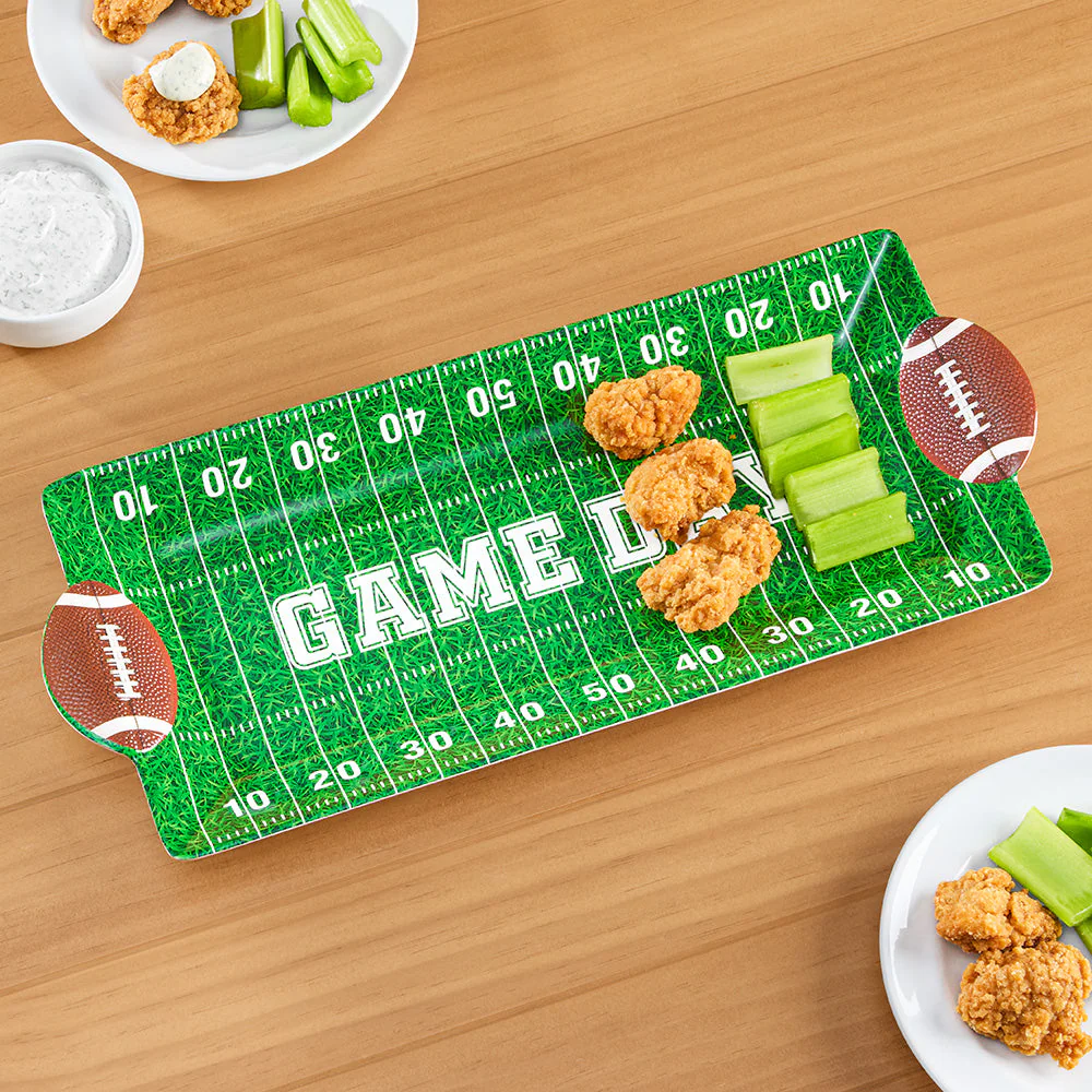 Melamine Serveware, "Game Day" Football Field Tray - Image 2