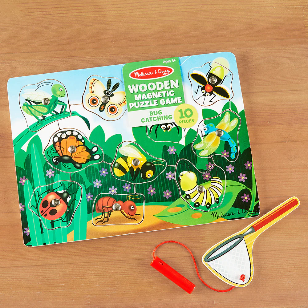 Melissa & Doug Bug-Catching Magnetic Puzzle Game