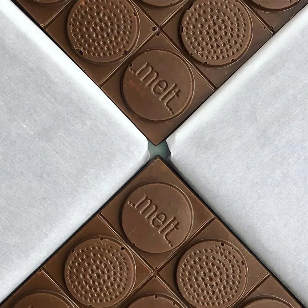 Melt Chocolates Love Crunchy Milk Chocolate Bar - Image 2