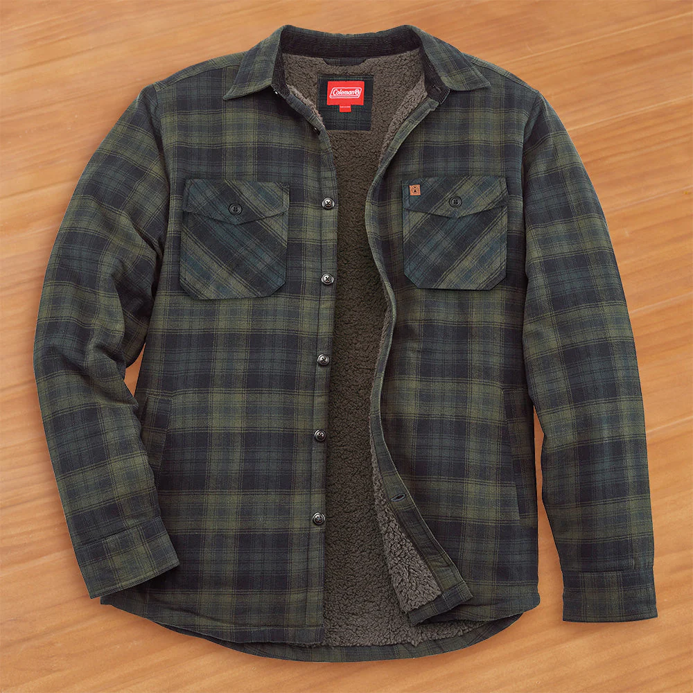 Men's Coleman® Flannel Shirt Jacket, Plaid - Image 2