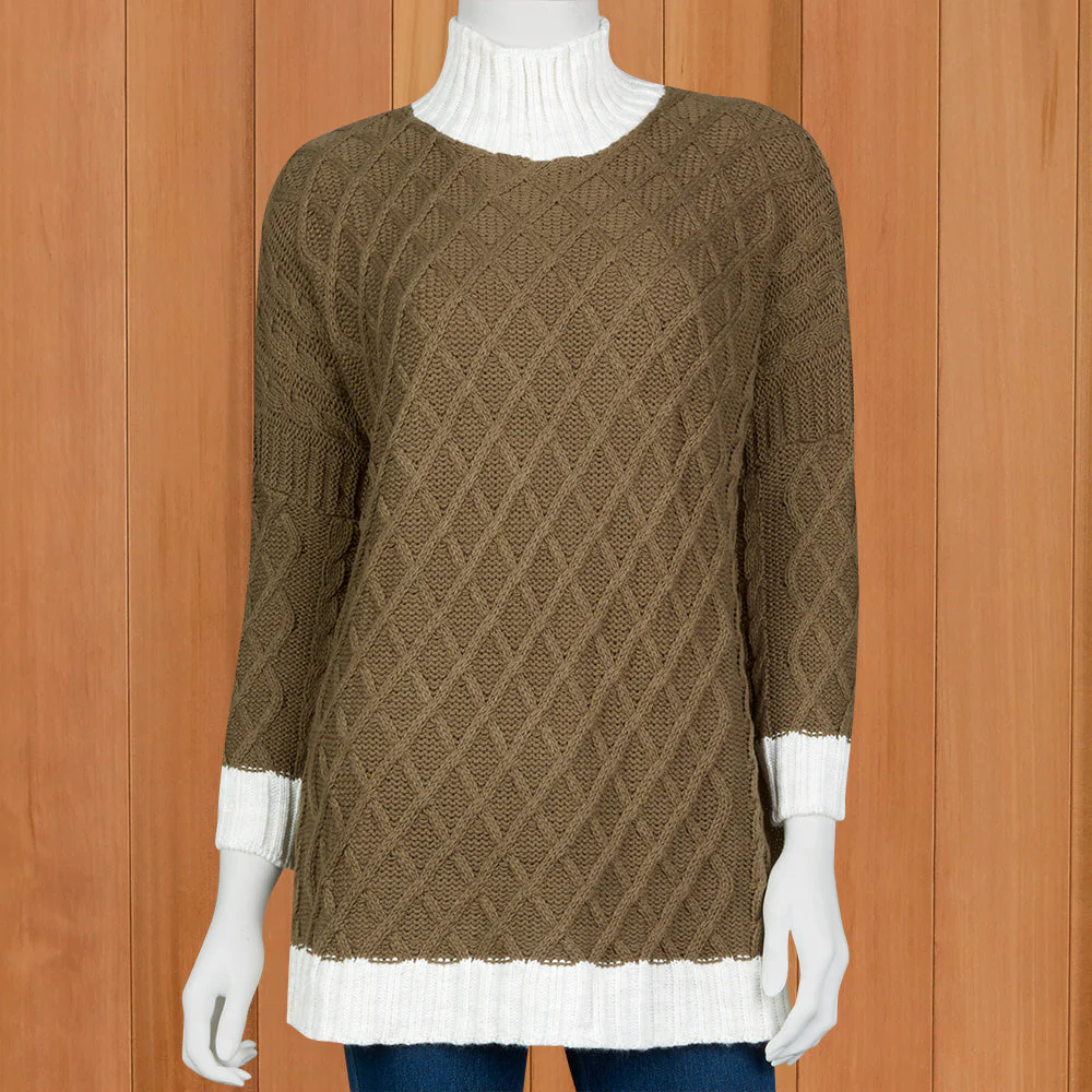 Mer-Sea Women's Lisbon Lattice Front Traveler Sweater