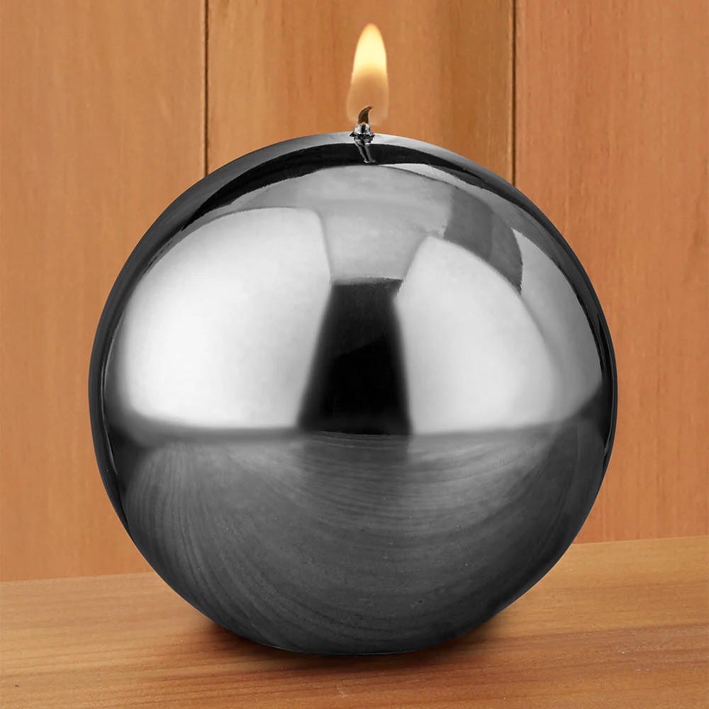Metallic Ball Candle - Image 4