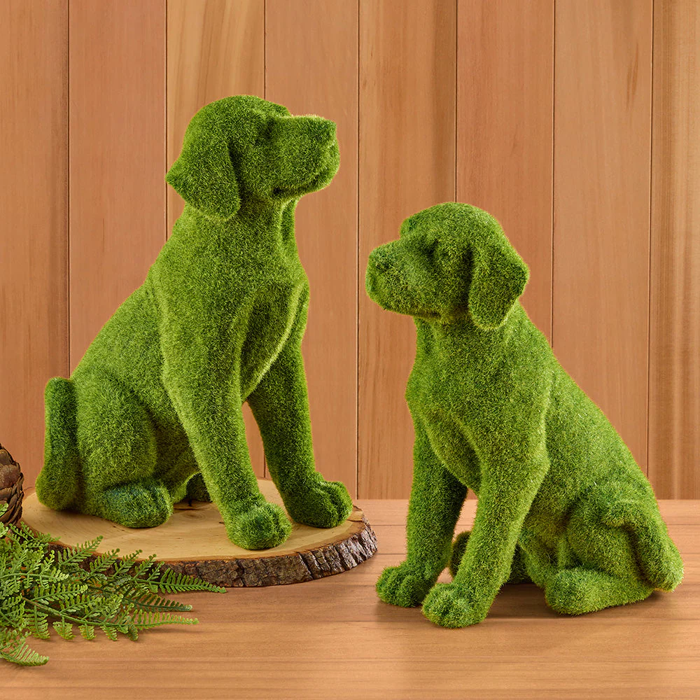 Mossy Dog Figurine