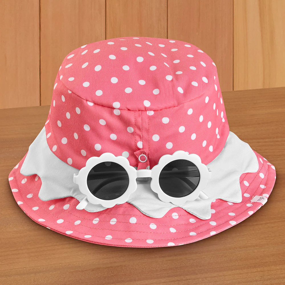 Mud Pie Toddler Sun Hat & Sunglasses Set - Image 2