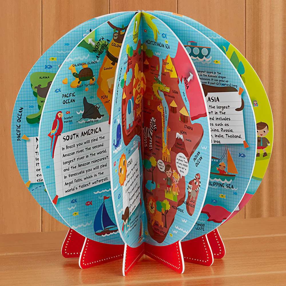 "My Big Round World: Amazing Facts Across 7 Continents" Board Book - Image 3