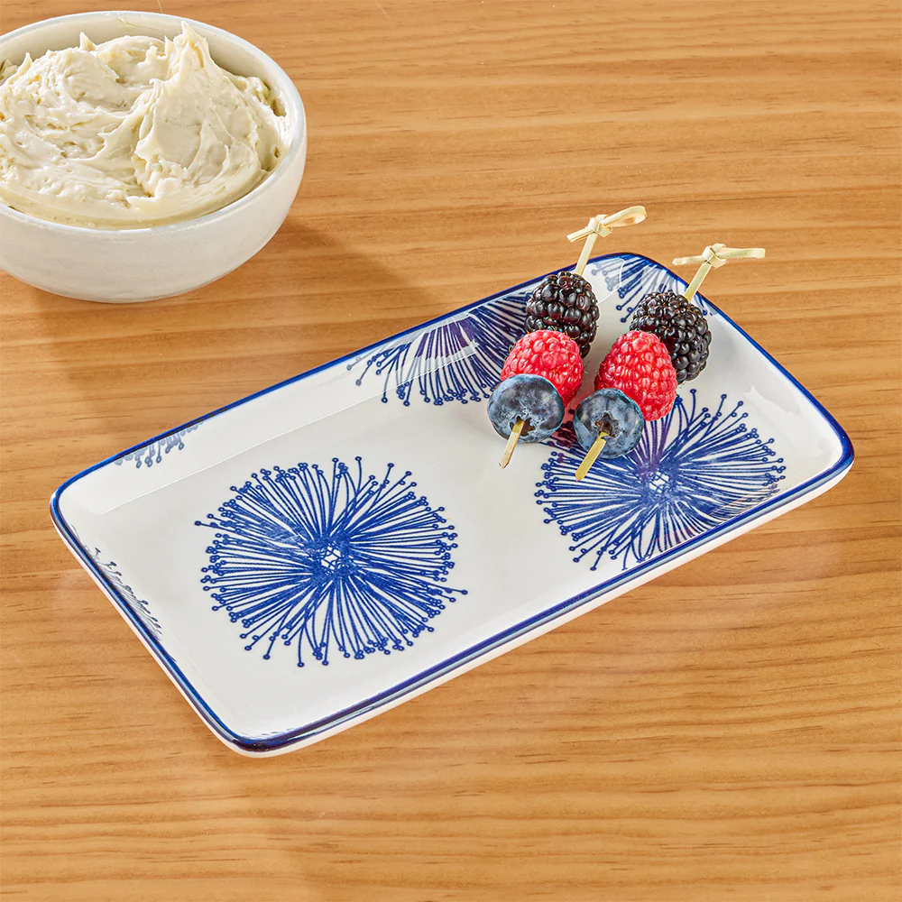 Napa Home & Garden 8" Stria Appetizer Plate, Starburst Tray - Image 2