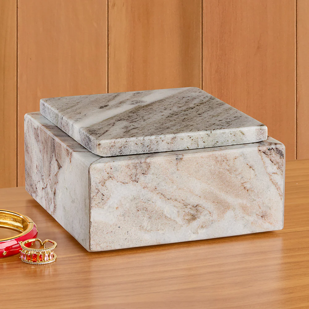 Napa Home & Garden Jaqueline Lidded Marble Box