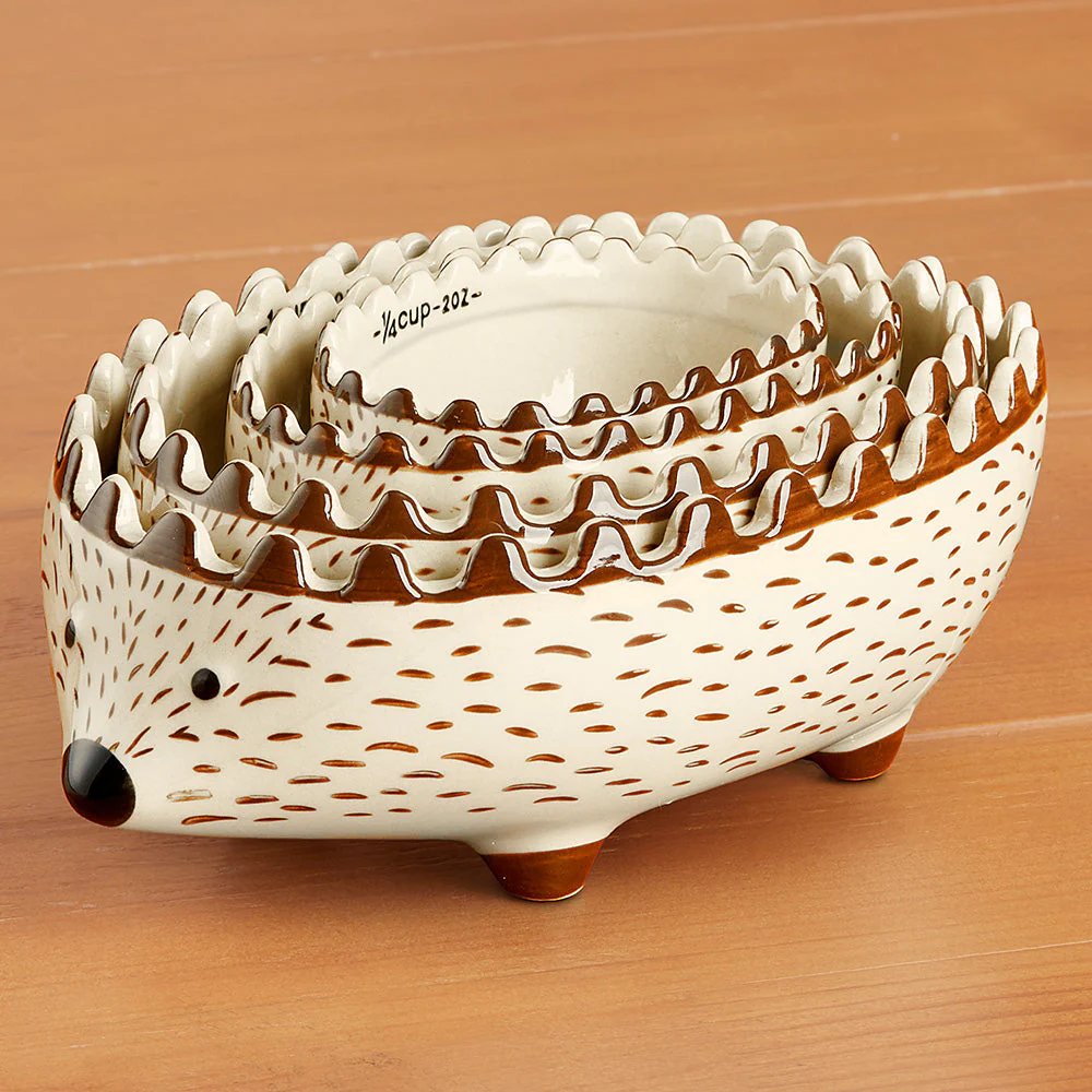 Nesting Stoneware Hedgehog Measuring Cups, Set of 4 - Image 2