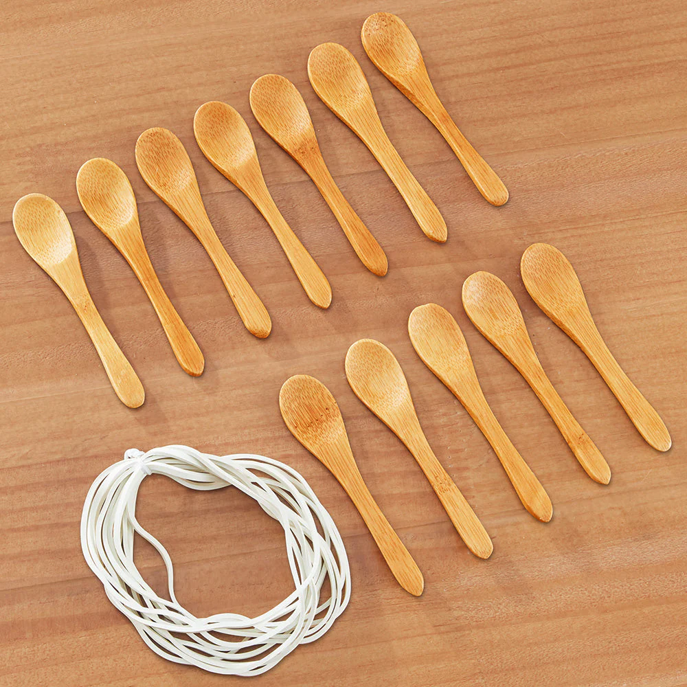 Nicolas Vahé Bamboo Tasting Spoons, Pack of 12 - Image 2