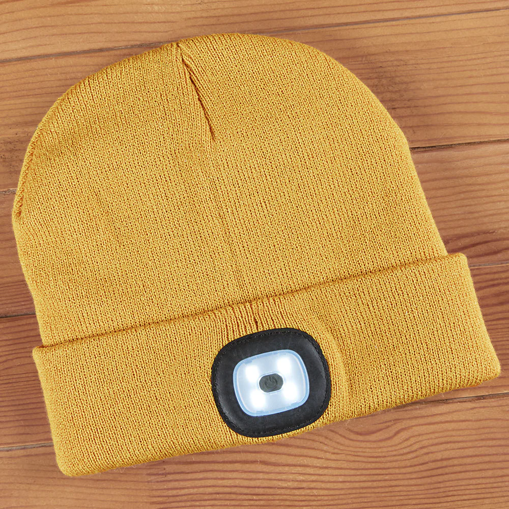 Night Scope Rechargeable LED Light Beanie, Men's - Image 5