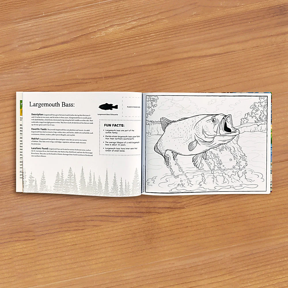 "North American Wildlife Coloring Book" - Image 2