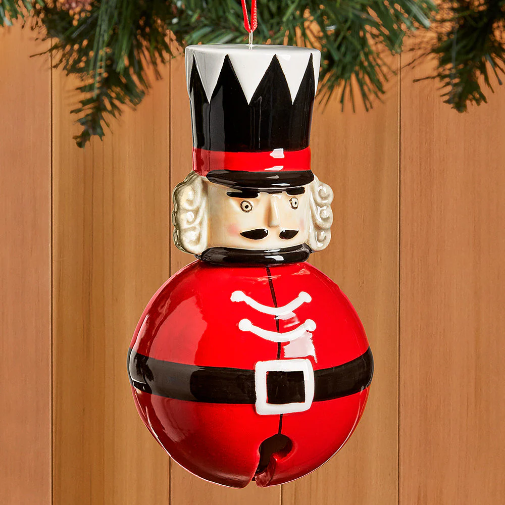 Nutcracker Bell Ornament - 4.5" - Image 2