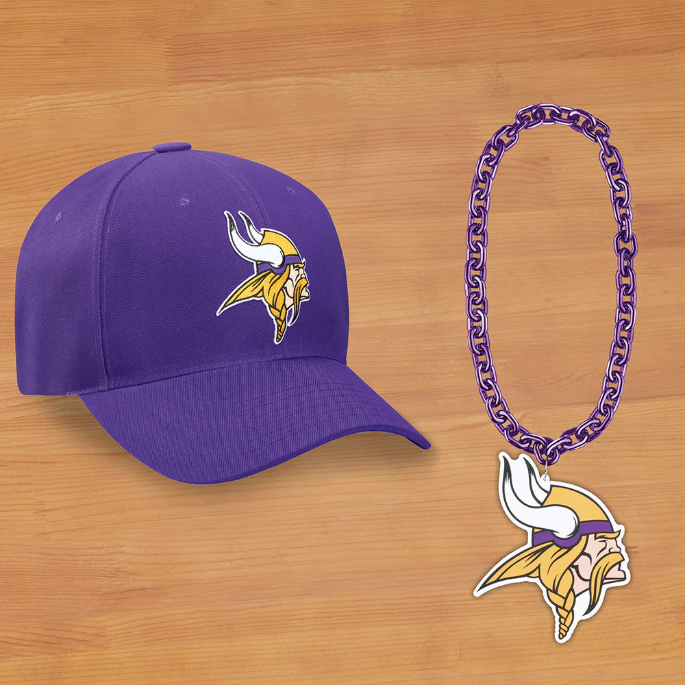Oversized NFL Hat and Chain Superfan Combo Set - Image 4