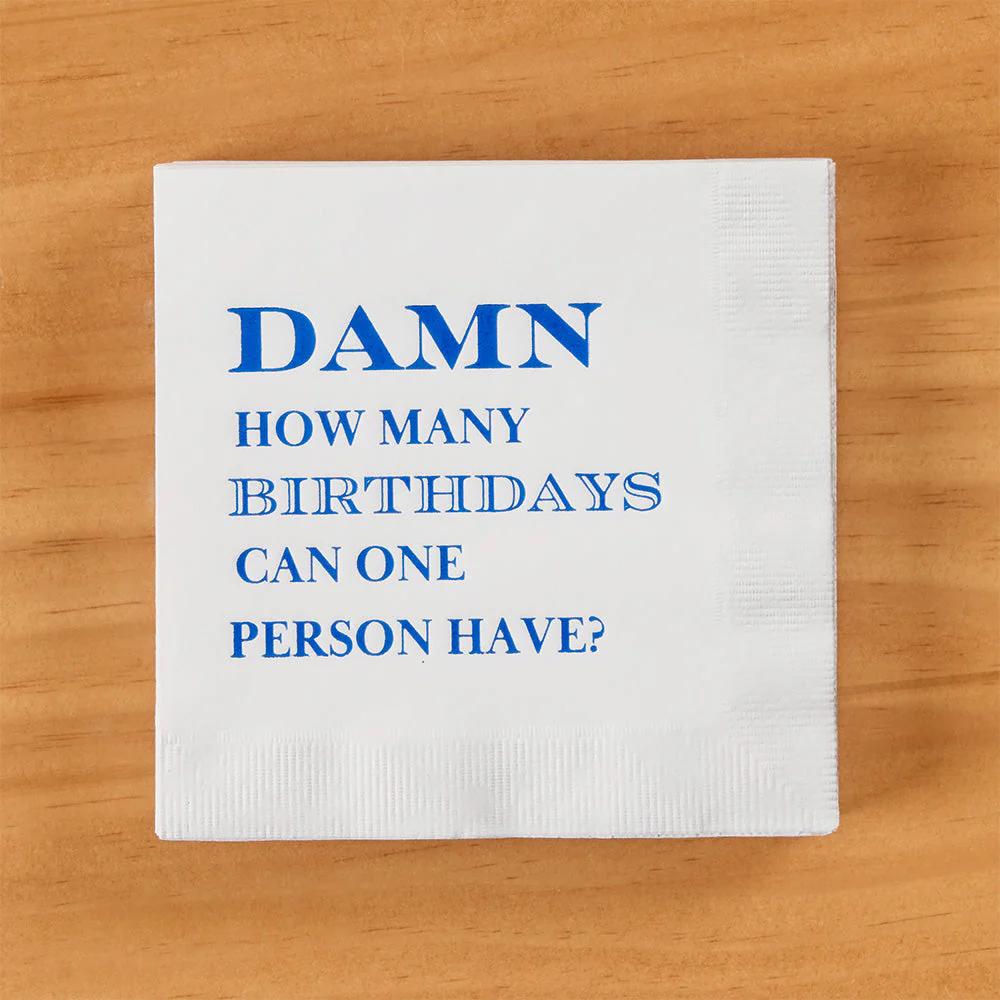 Paper Napkins, How Many Birthdays
