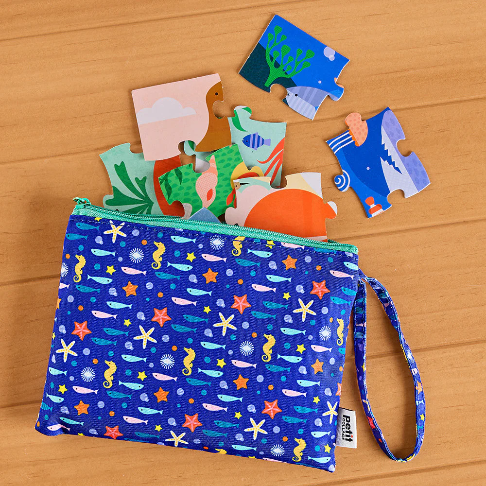 Petit Collage 2-in-1 On-The-Go Puzzle, Under the Sea - Image 2
