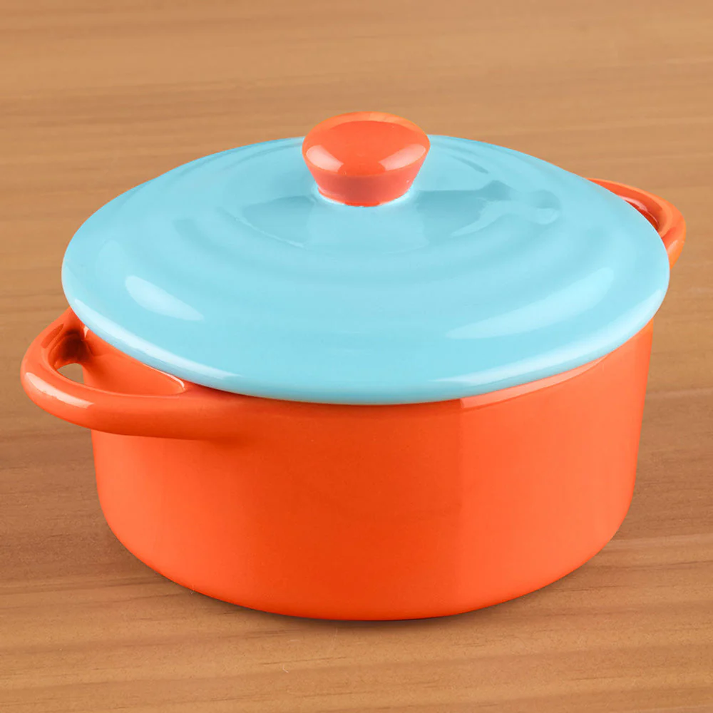 Petite Stoneware Lidded Baker - Image 3