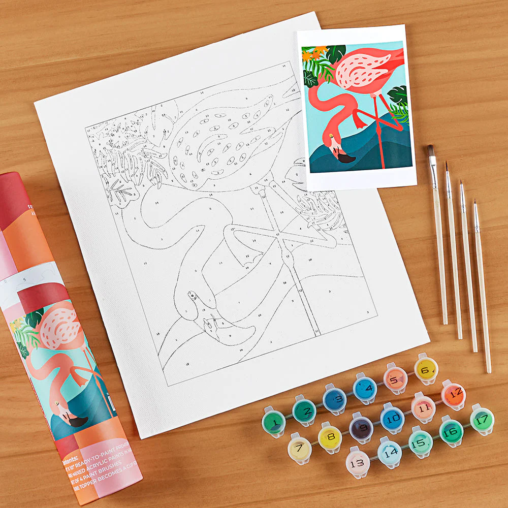 Pink Picasso Paint-by-Numbers Kit, Mid-Century Modern - Image 2