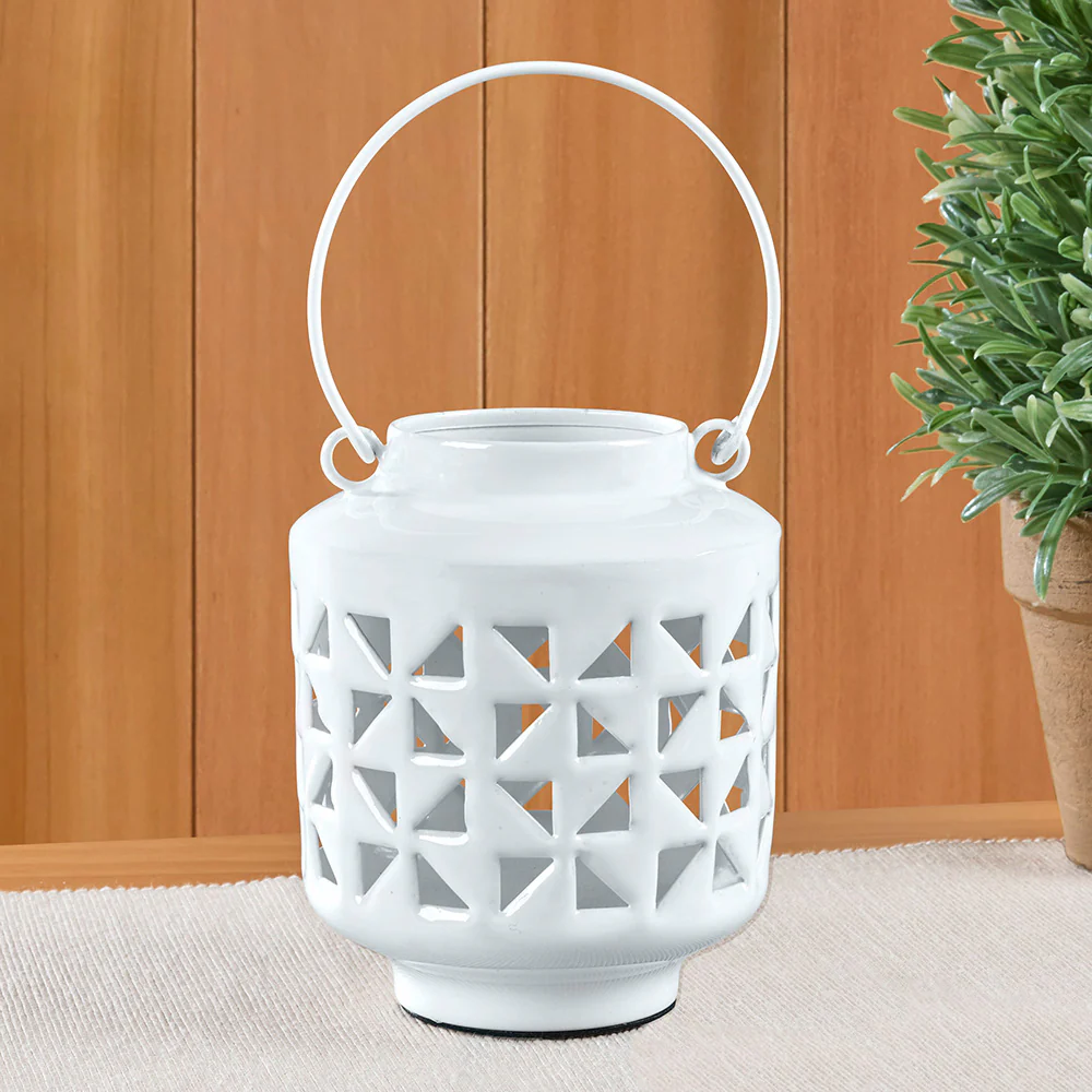 Pinwheel Enamel Garden Lantern - Image 2