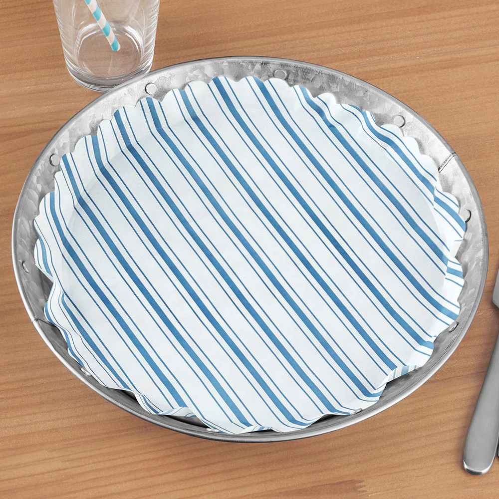 Plate & Pattern Galvanized Metal Plates, Set of 4