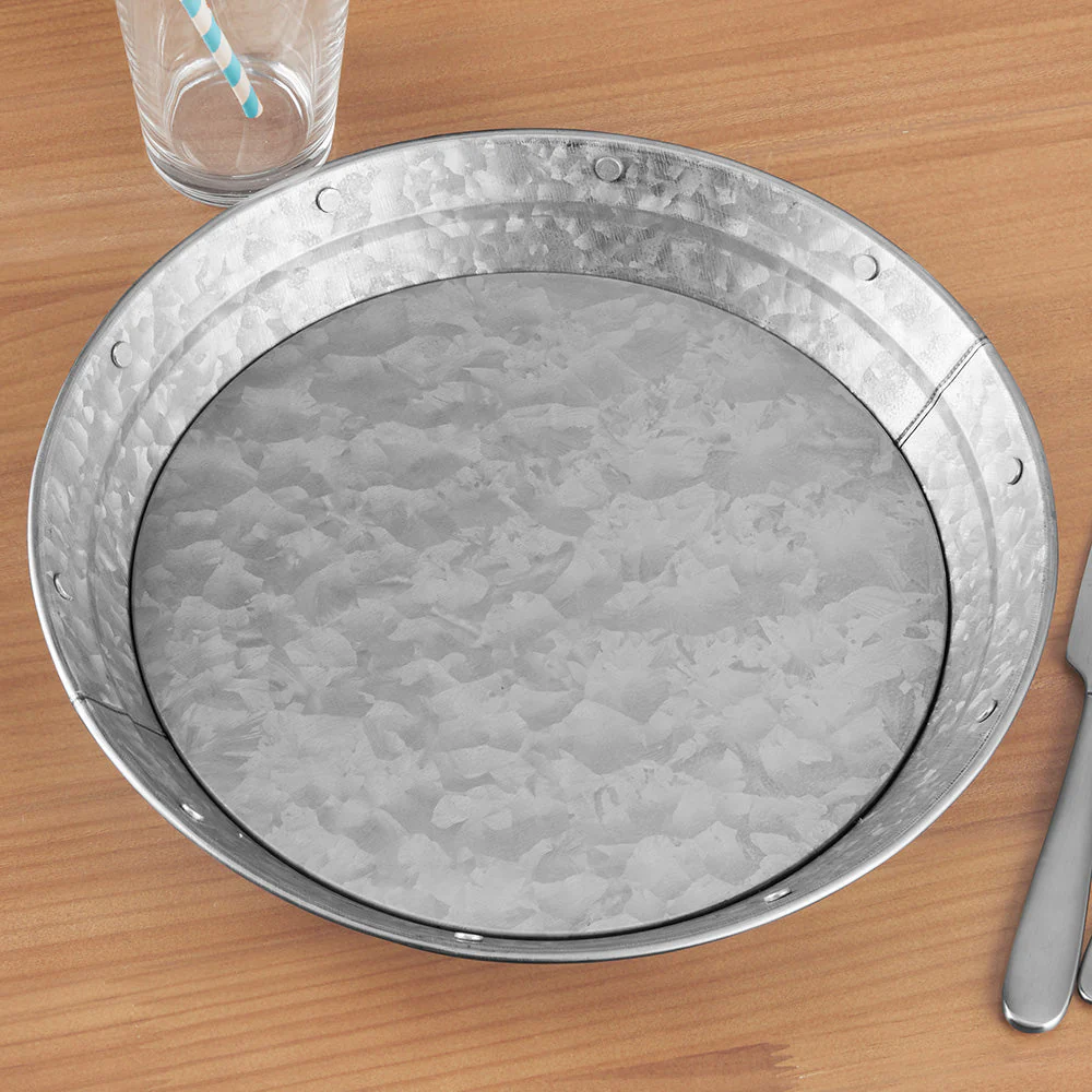 Plate & Pattern Galvanized Metal Plates, Set of 4 - Image 2