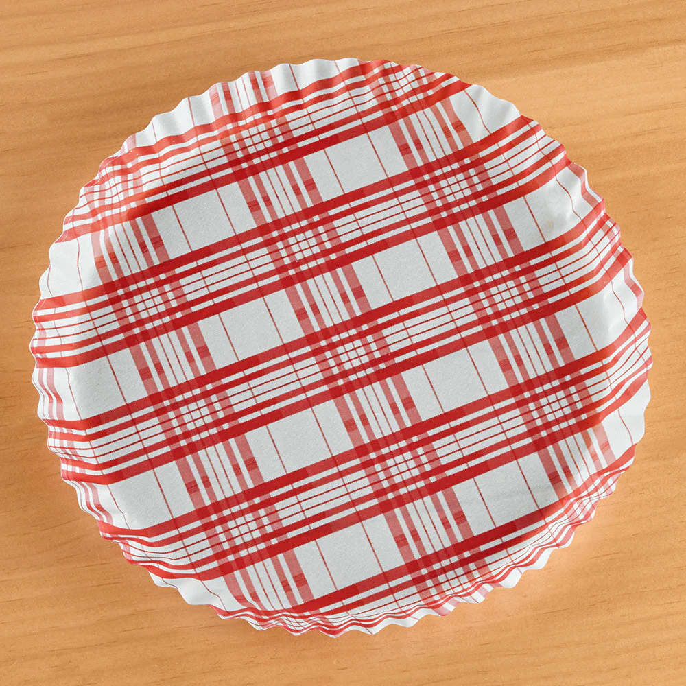 Plate & Pattern Parchment Paper Plate-Shaped Preformed Liners - Image 2